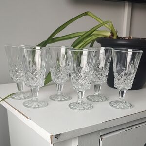 Bundle Of 6 Stemmed Clear Glass Drinkware